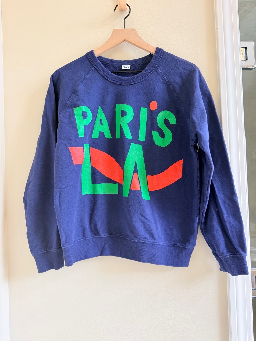 Clare V sweatshirt LA/Paris original $165